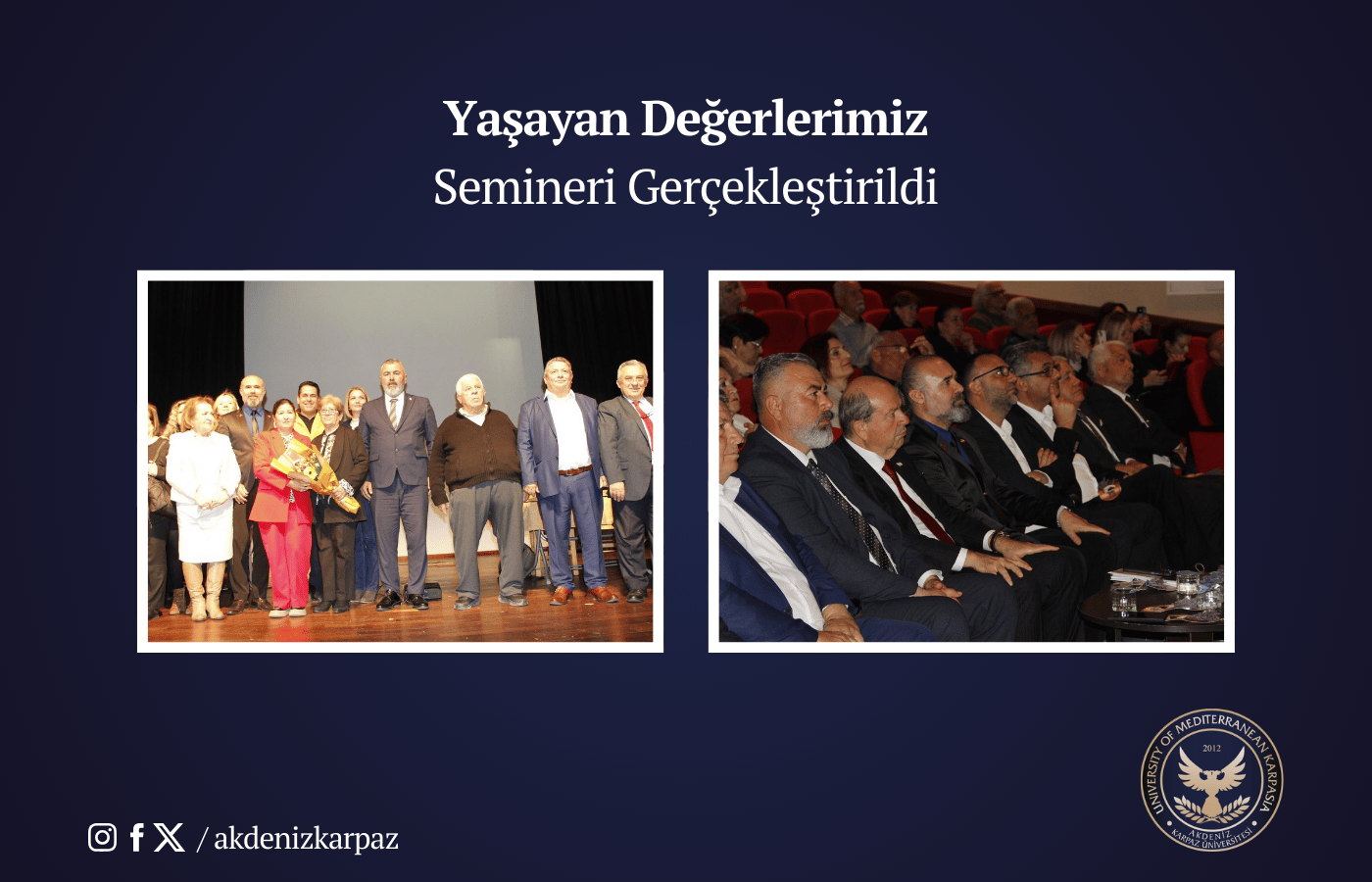 Yaşayan Değerlerimiz Semineri Gerçekleştirildi