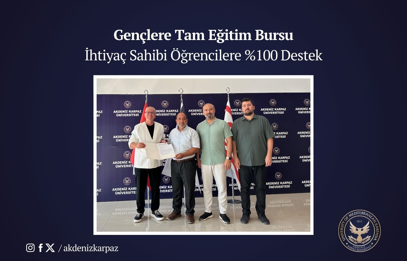Gençlere Destek : İhtiyaç Sahibi Öğrencilere %100 Eğitim Bursu