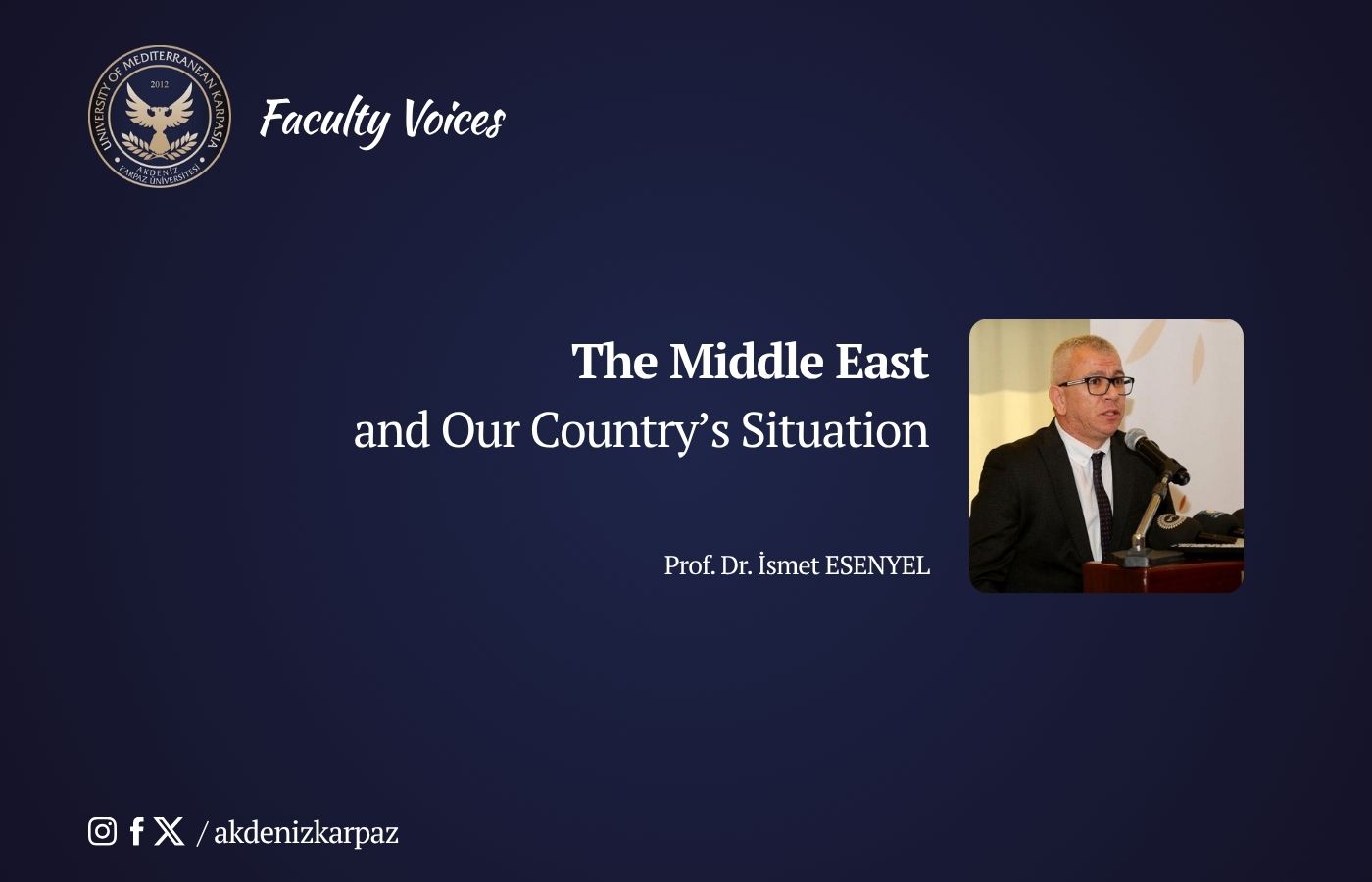 The Middle East and Our Country’s Situation