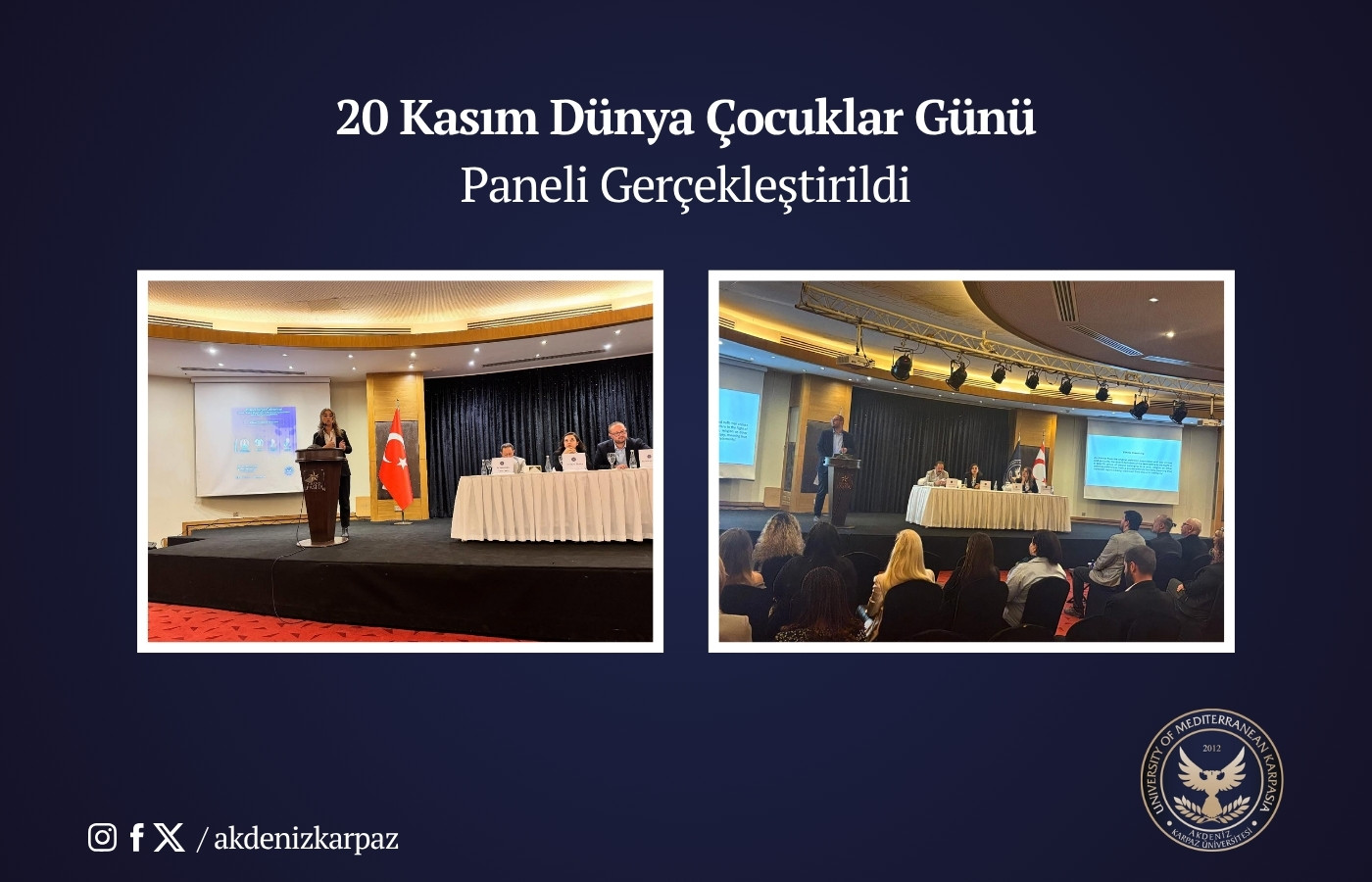 20 Kasım Dünya Çocuk Hakları Günü Paneli Gerçekleştirildi