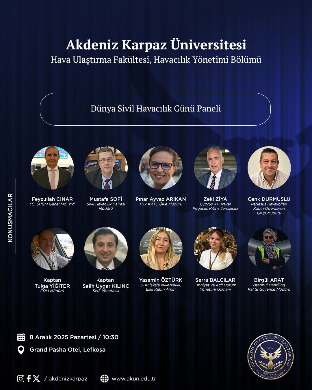 Dünya Sivil Havacılık Günü Panelimize Davetlisiniz