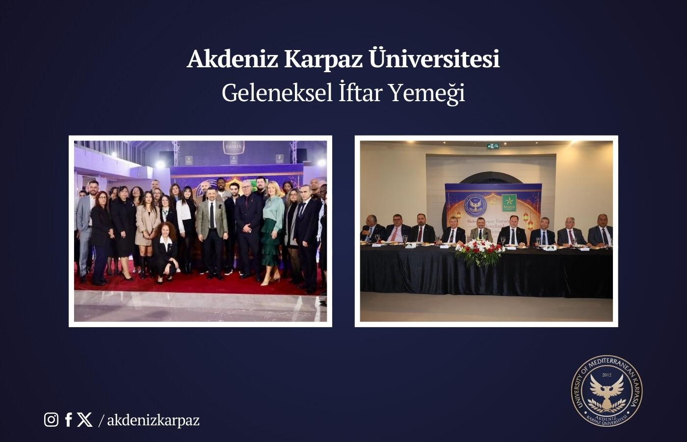 Akdeniz Karpaz Üniversitesi Geleneksel İftar Yemeği