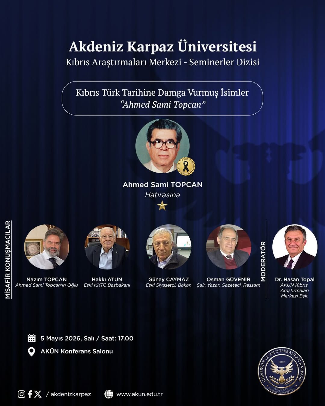 Kıbrıs Türk Tarihine Damga Vurmuş İsimler : Ahmed Sami TOPCAN