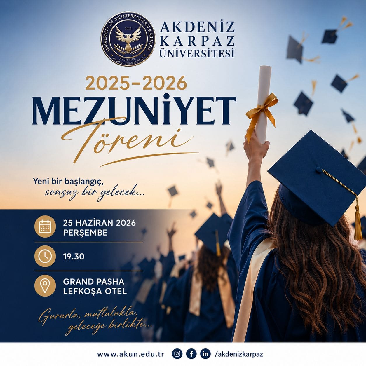 2025–2026 Akademik Yılı Mezuniyet Töreni Duyurusu