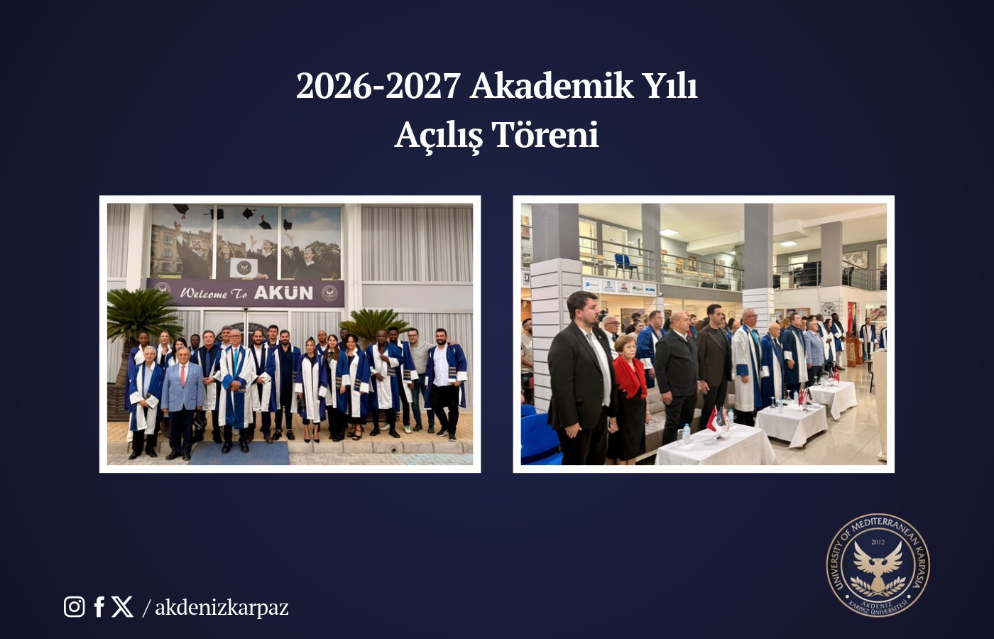 2026–2027 Akademik Yılı Açılış Töreni Gerçekleştirildi