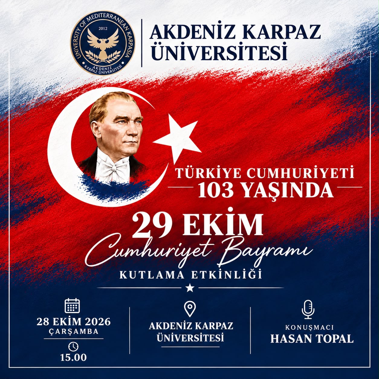29 Ekim Cumhuriyet Bayramı Kutlama Etkinliği